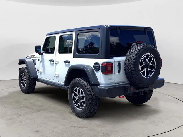 Certified Used 2025 Bright White Clearcoat Jeep Rubicon image 3