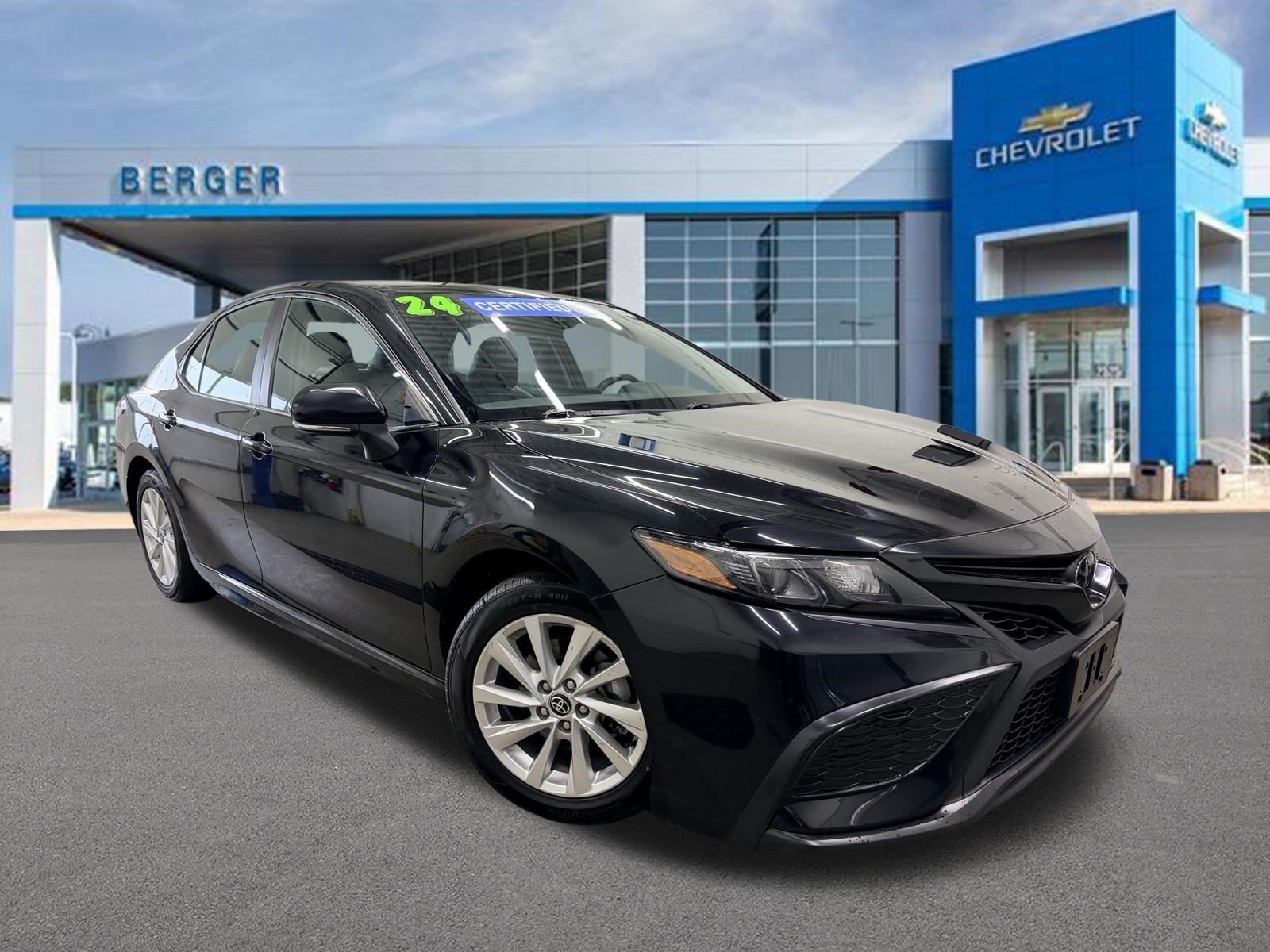 Certified Used 2024 Black Toyota SE image 1
