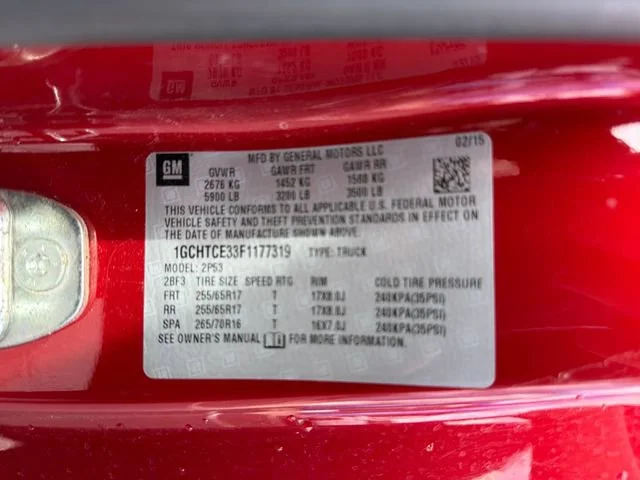 Used 2015 RED ROCK METALLIC Chevrolet 4WD Z71 image 17