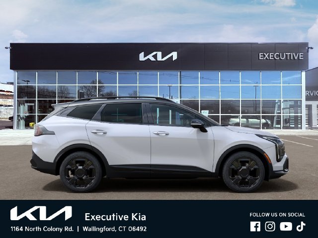 New 2027 Glacial White Pearl / Black Ro Kia X-Line image 7