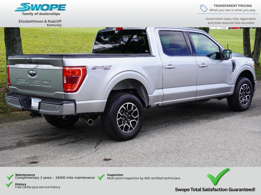 Used 2023 ICONIC SILVER METALLIC Ford XLT image 3