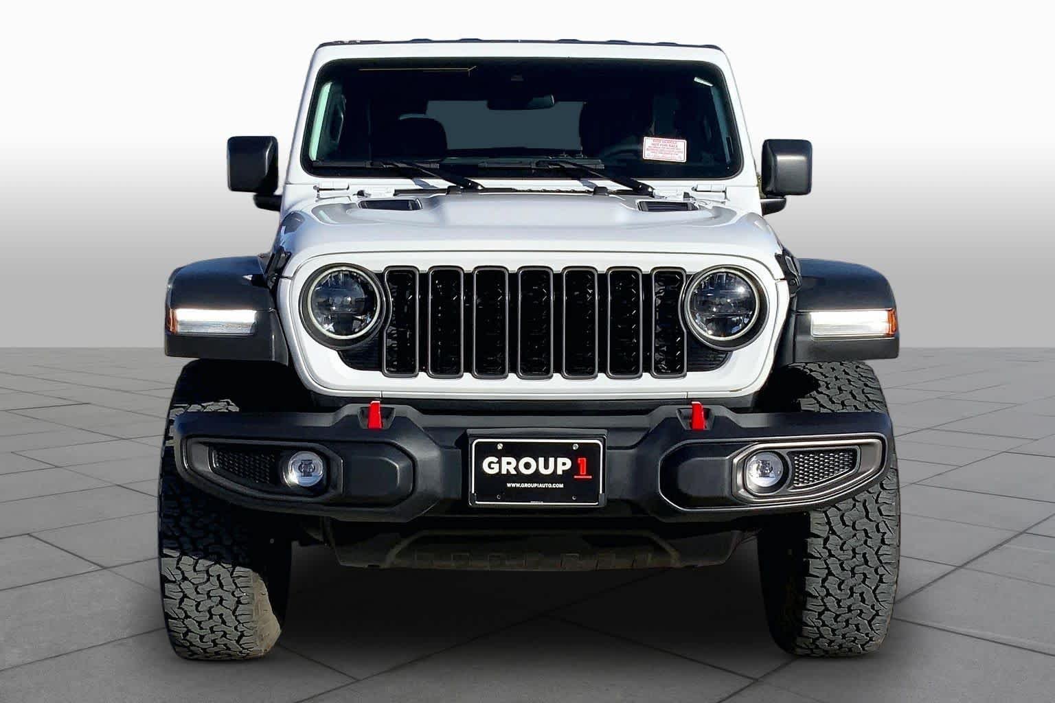 Used 2024 Bright White Clearcoat Jeep Rubicon image 4