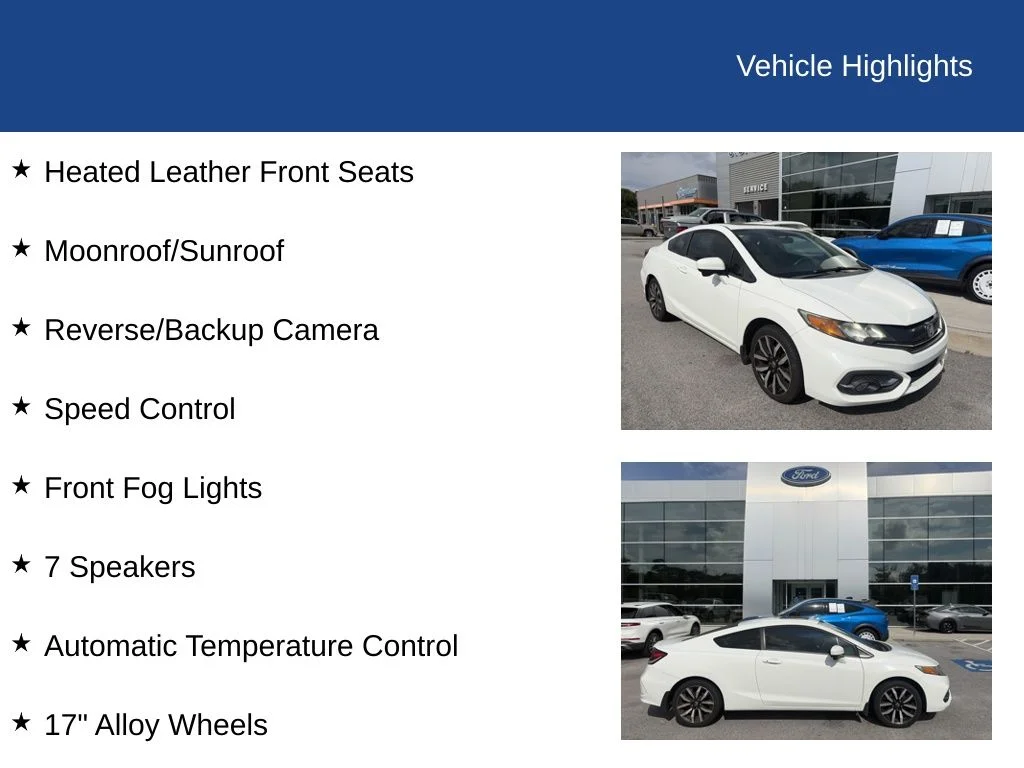 Used 2015 Taffeta White Honda EX-L image 6