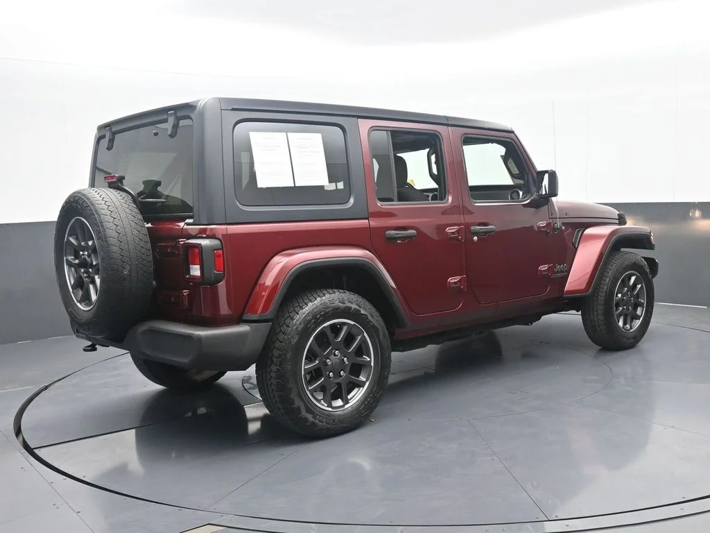 Used 2021 Snazzberry Pearlcoat Jeep Unlimited Sport S image 6