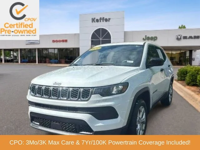 Certified Used 2024 White Jeep Sport image 1