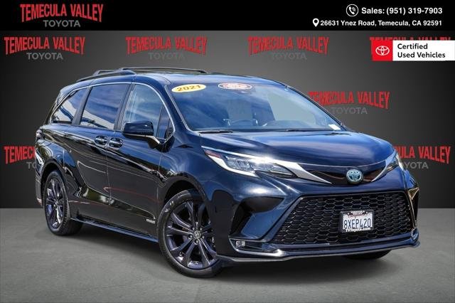 Certified Used 2021 MIDNIGHT BLACK METALLIC Toyota  image 1