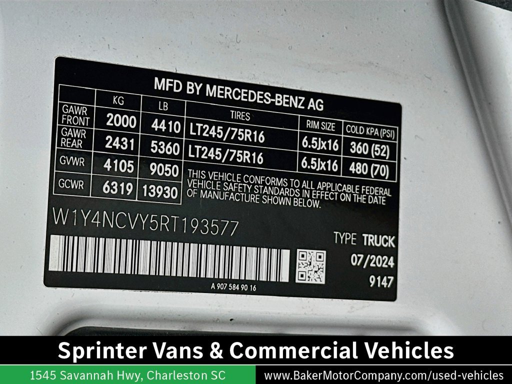 2024 Mercedes-Benz Sprinter Cargo Van Base - Photo 31