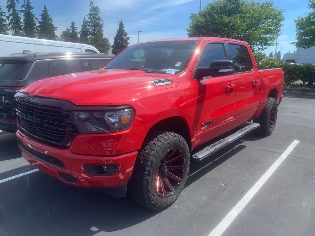 Used 2021 Flame Red Clearcoat Ram Big Horn/Lone Star image 1