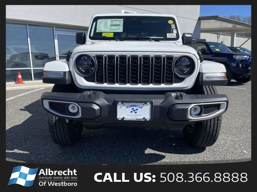 New 2026 Bright White Clear-Coat Exterior Paint Jeep Sahara image 8