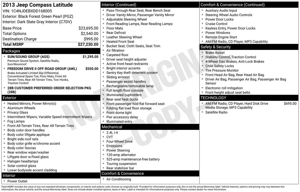 Used 2013 Black Forest Green Pearlcoat Jeep Latitude image 39