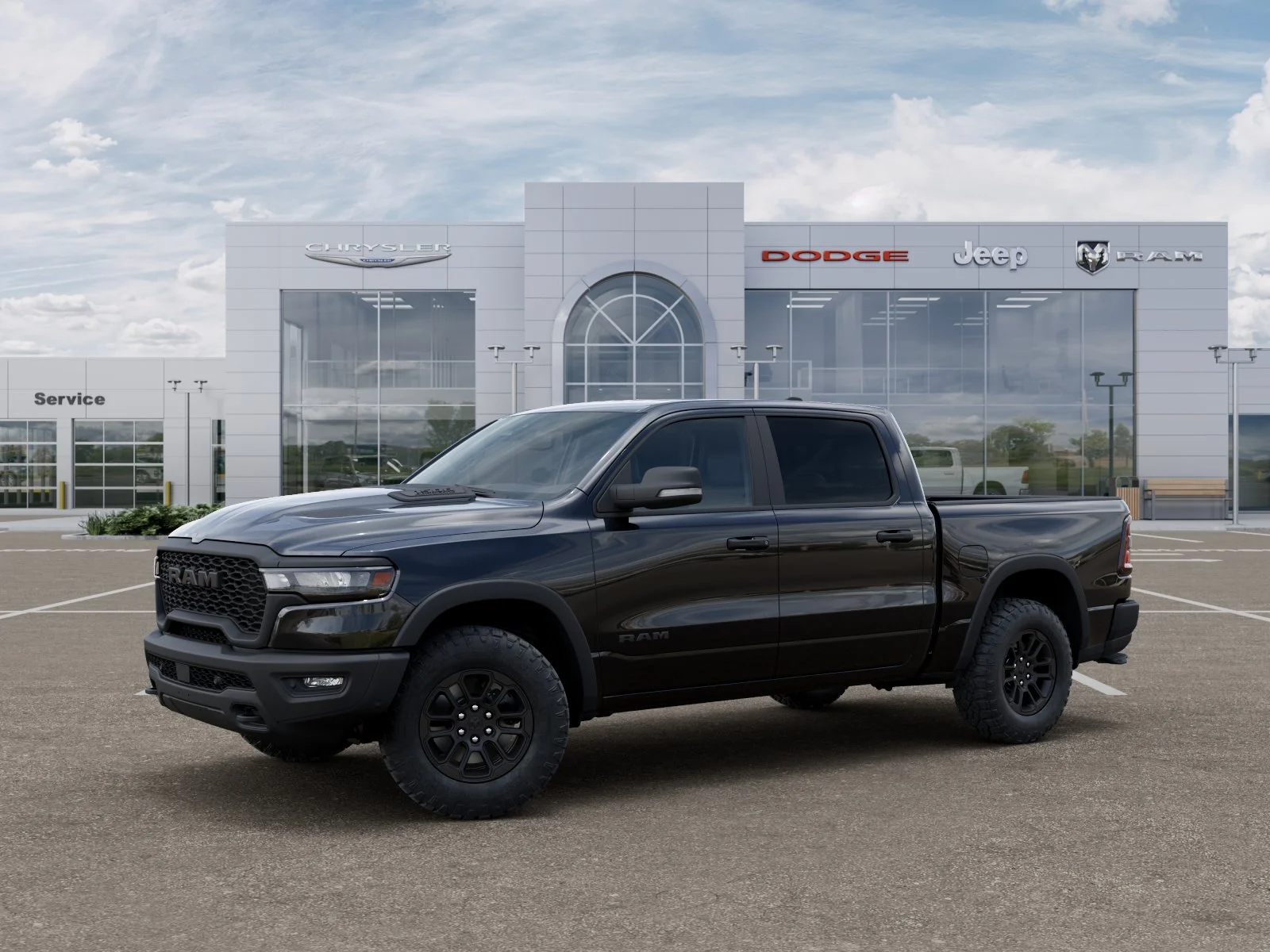 New 2026 Diamond Black Crystal Pearl-Coat Exterior Paint RAM Rebel image 30