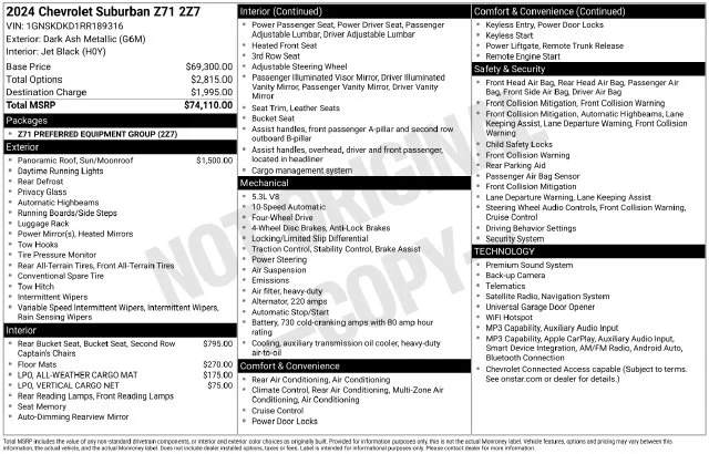 Used 2024 Gray Chevrolet Z71 image 3