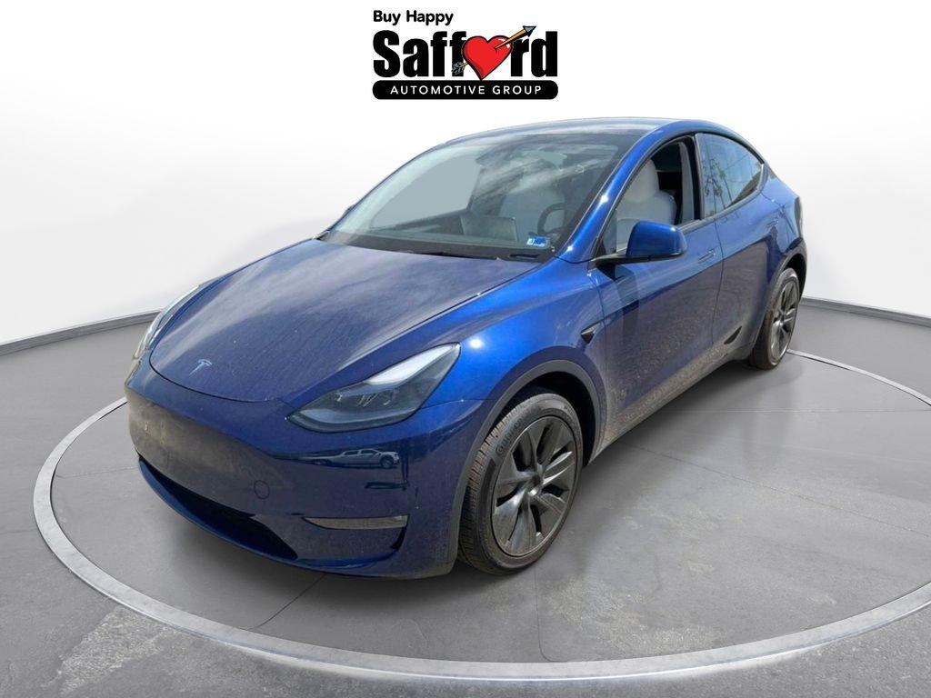 Used 2025 Tesla Model Y Long Range with VIN 7SAYGDEE6SF216579 for sale in Fredericksburg, VA
