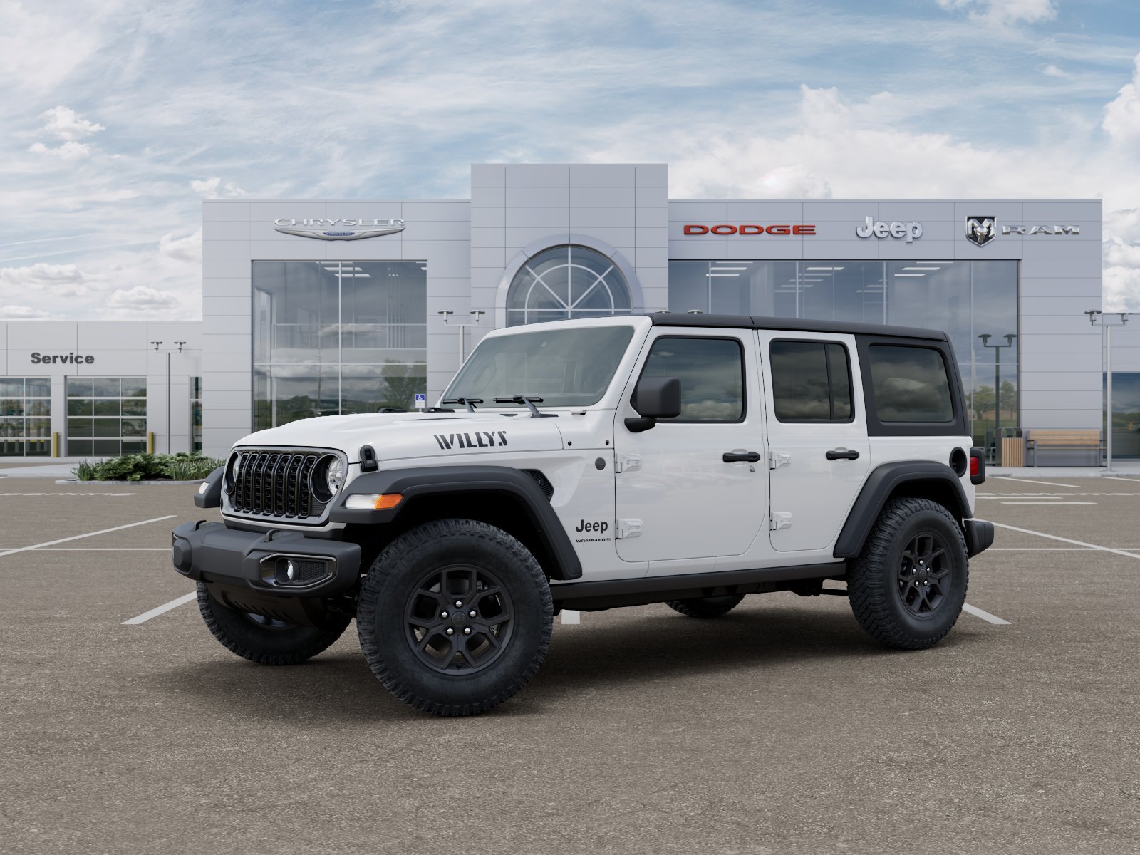 New 2026 Bright White Clear-Coat Exterior Paint Jeep Willys image 25