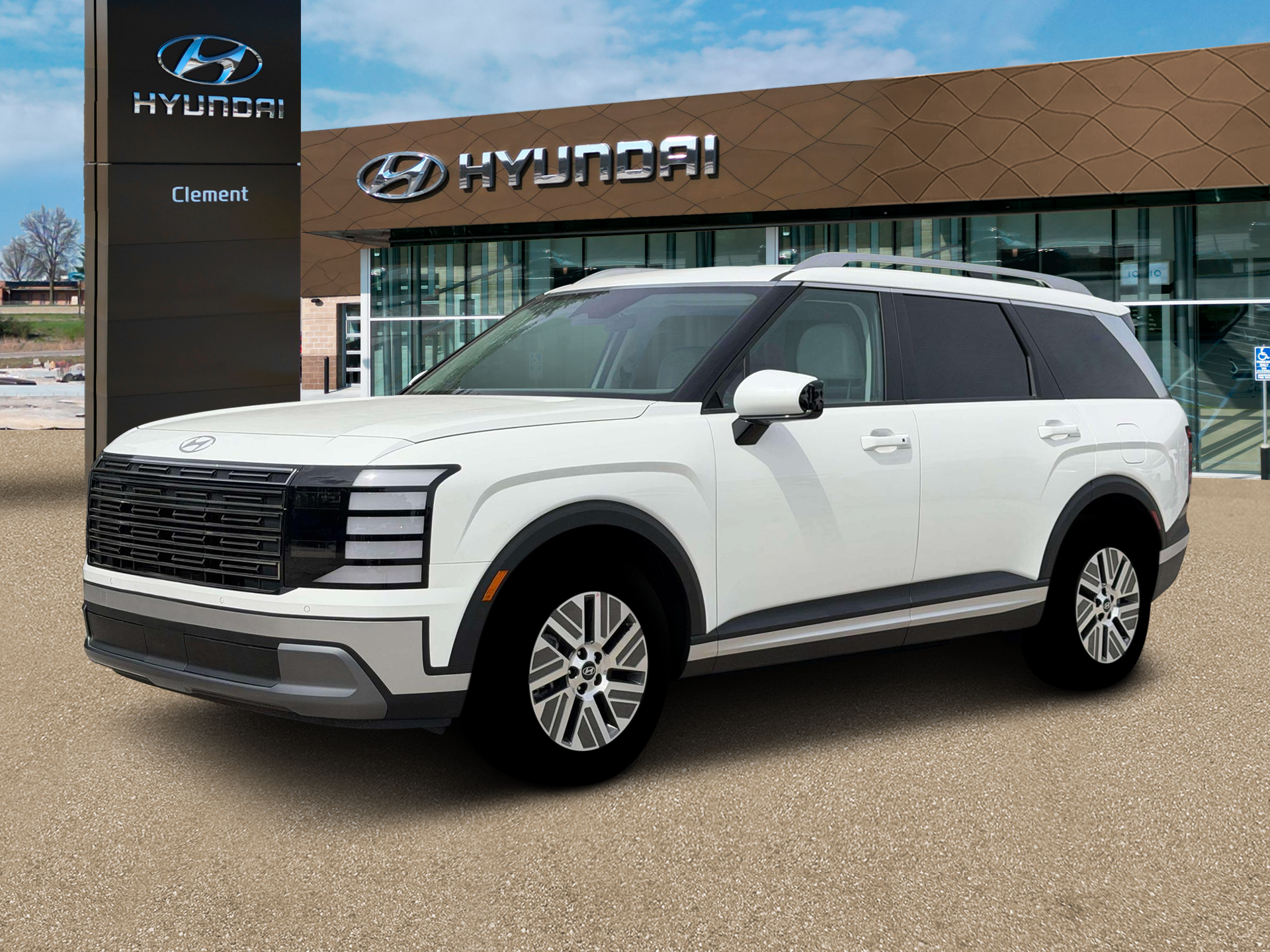 New 2026 White Hyundai SEL 8P image 2