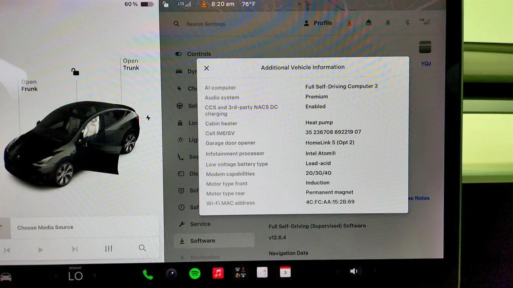 Used 2021 Solid Black Tesla Long Range AWD w/ White/Black 7-Seat Interior image 15