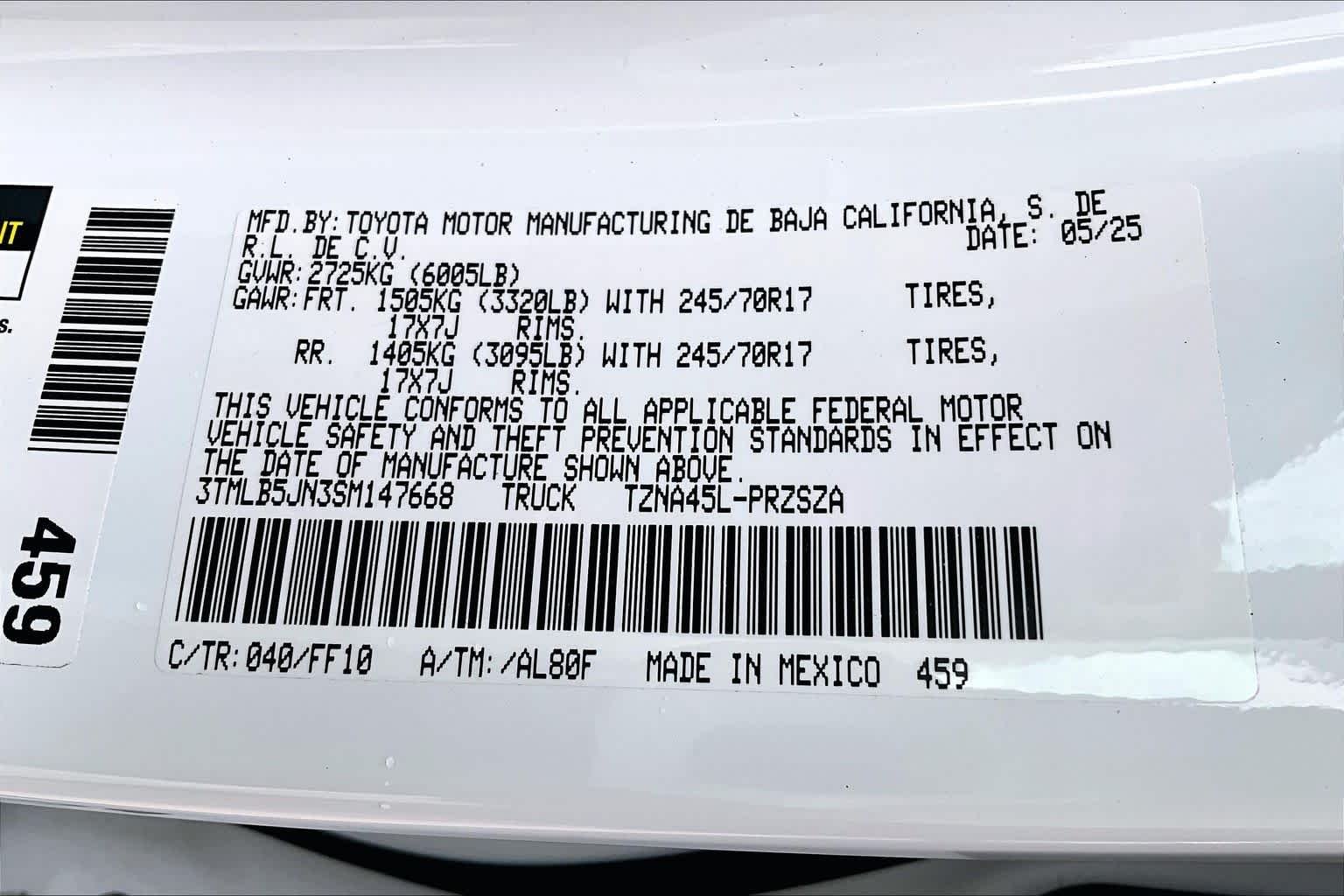 Certified Used 2025 Ice Cap Toyota SR5 image 34