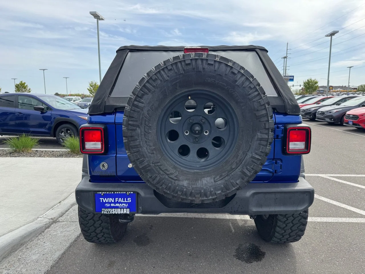 Used 2019 Ocean Blue Metallic Clearcoat Jeep Sport S image 6