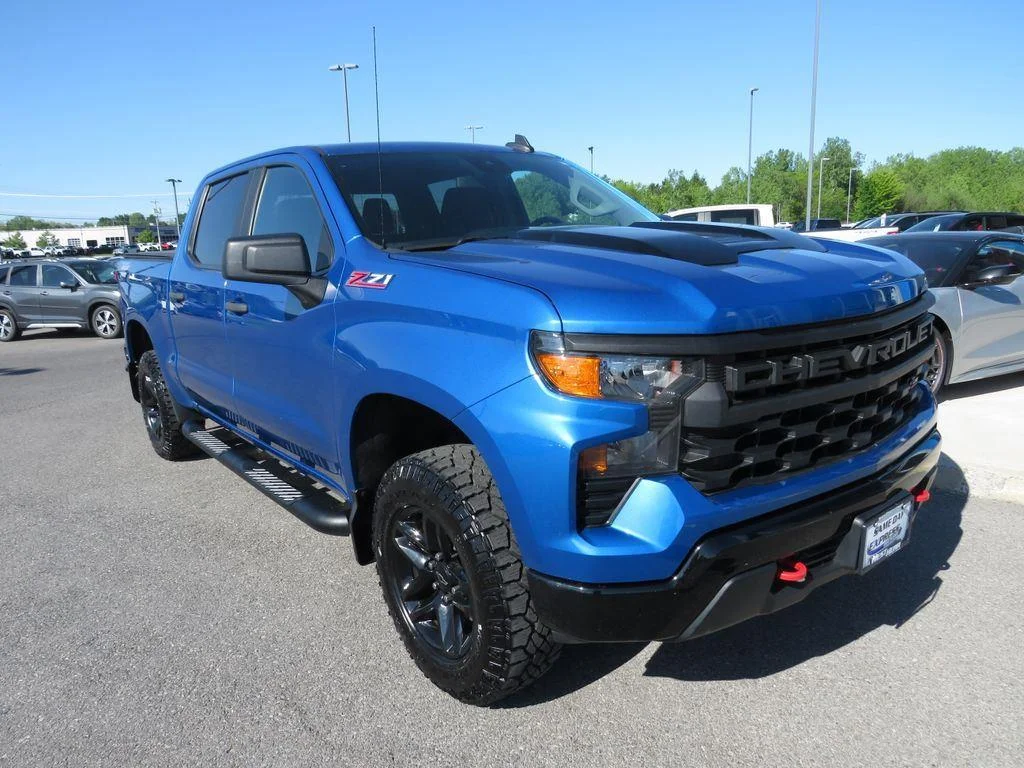 Used 2022 Glacier Blue Metallic Chevrolet Custom Trail Boss image 2