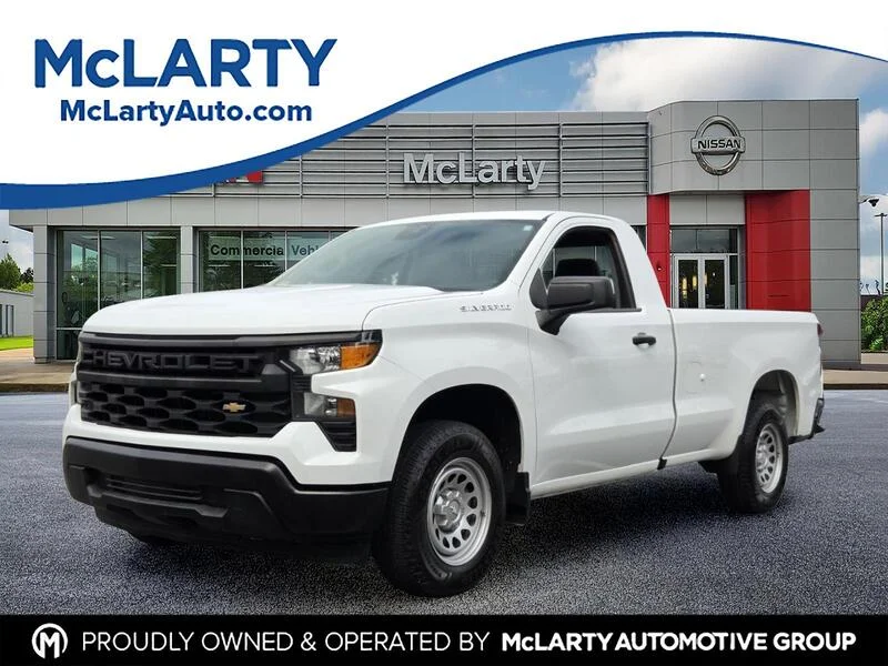 Used 2023 Summit White CHEVROLET 2WD REG CAB 140" WORK TRUCK image 1