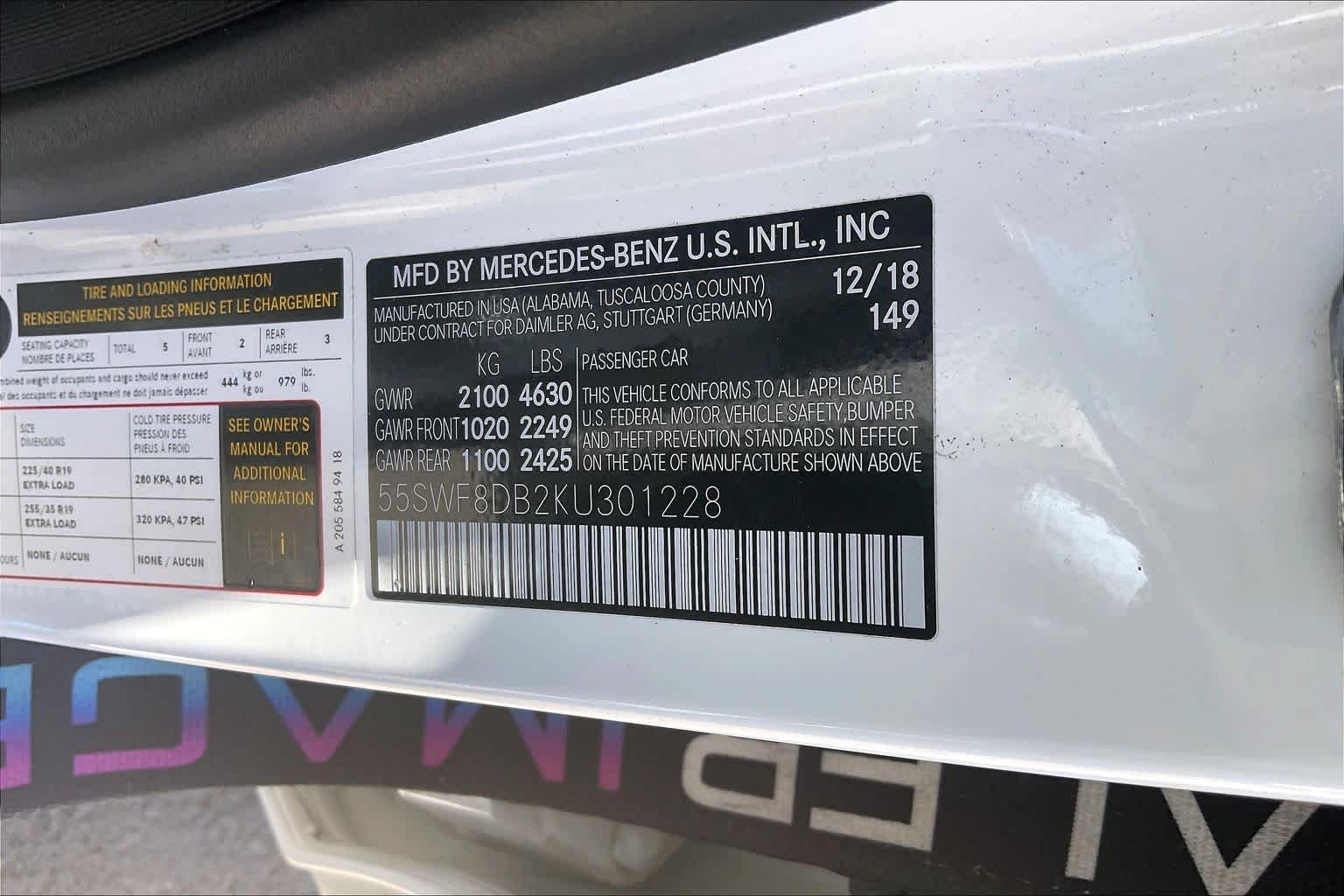 Used 2019 Polar White Mercedes-Benz C 300 image 29