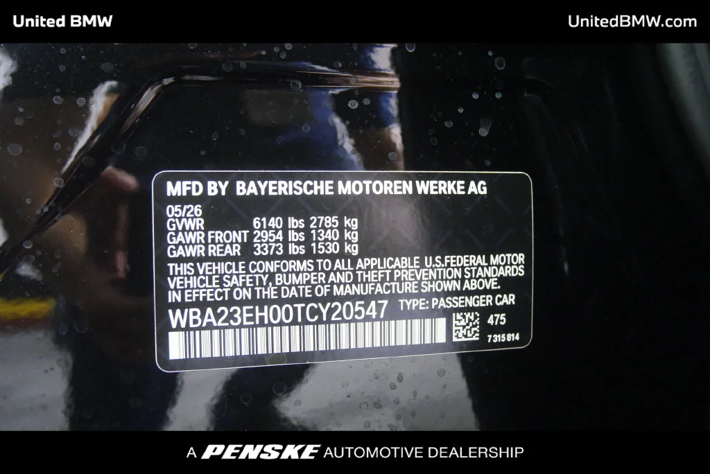 New 2026 Black Sapphire Metallic BMW 740i image 26