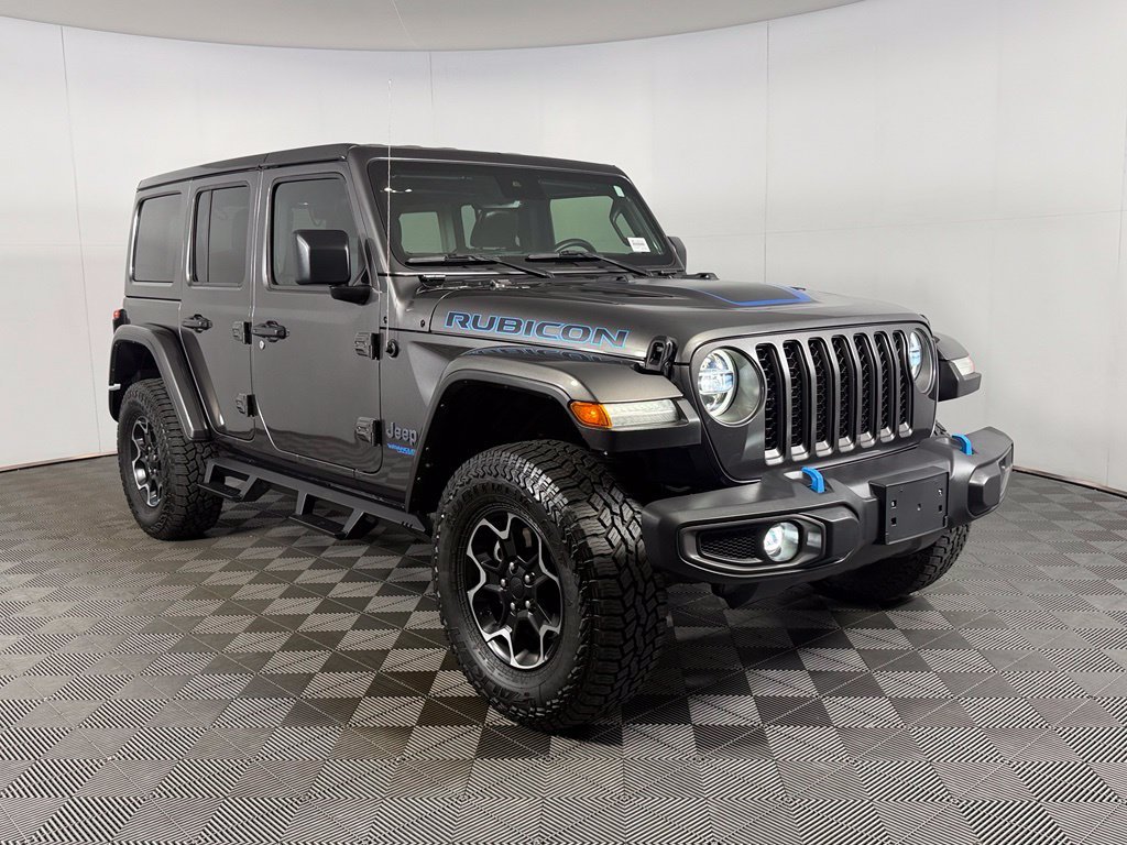 Certified Used 2022 Gray Jeep Unlimited Rubicon 4xe image 5