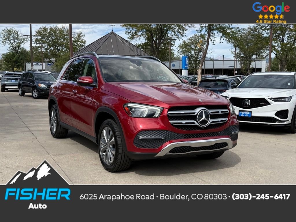 Used 2020 designo Cardinal Red Metallic Mercedes-Benz GLE 450 image 1