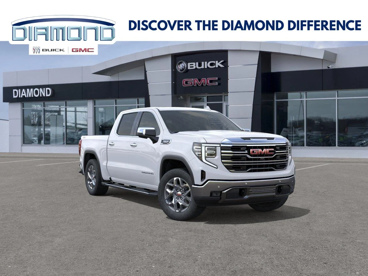 New 2026 Summit White GMC SLT image 1