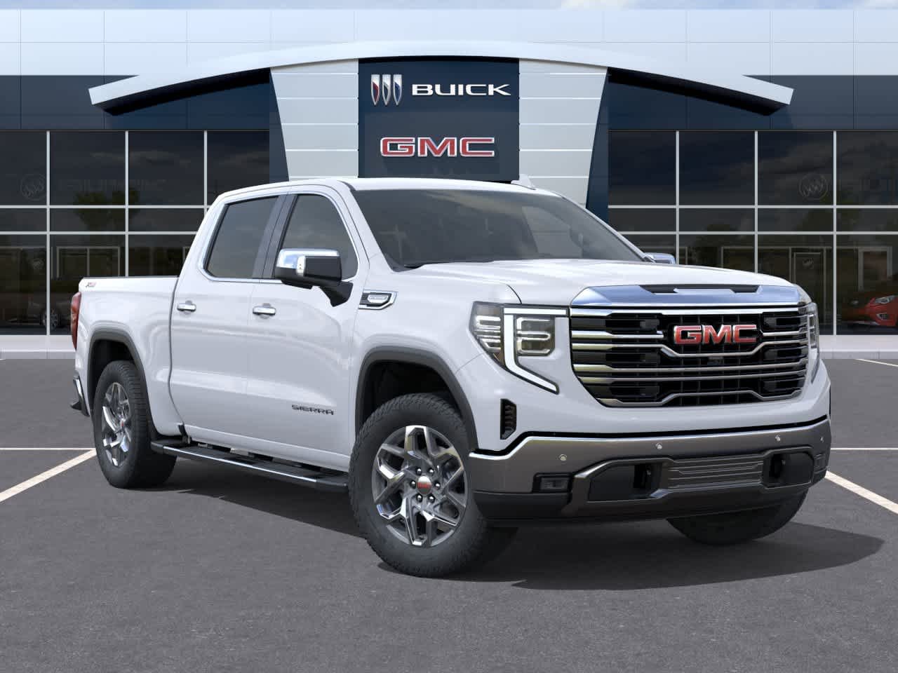New 2026 Glacier White Tricoat GMC SLT image 7