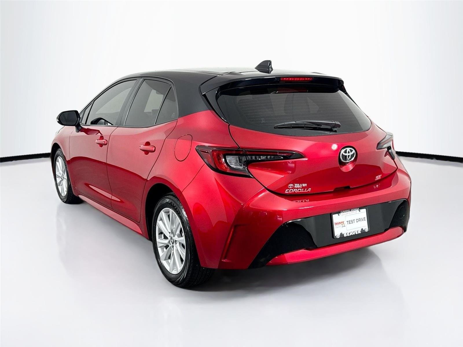 Certified Used 2026 Finish Line Red w/Midnight Black Metallic Roof Toyota SE image 11
