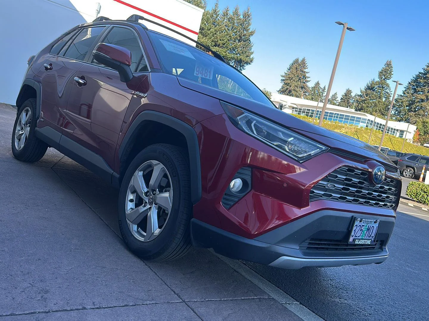 Used 2021 Ruby Flare Pearl Toyota Hybrid Limited image 4