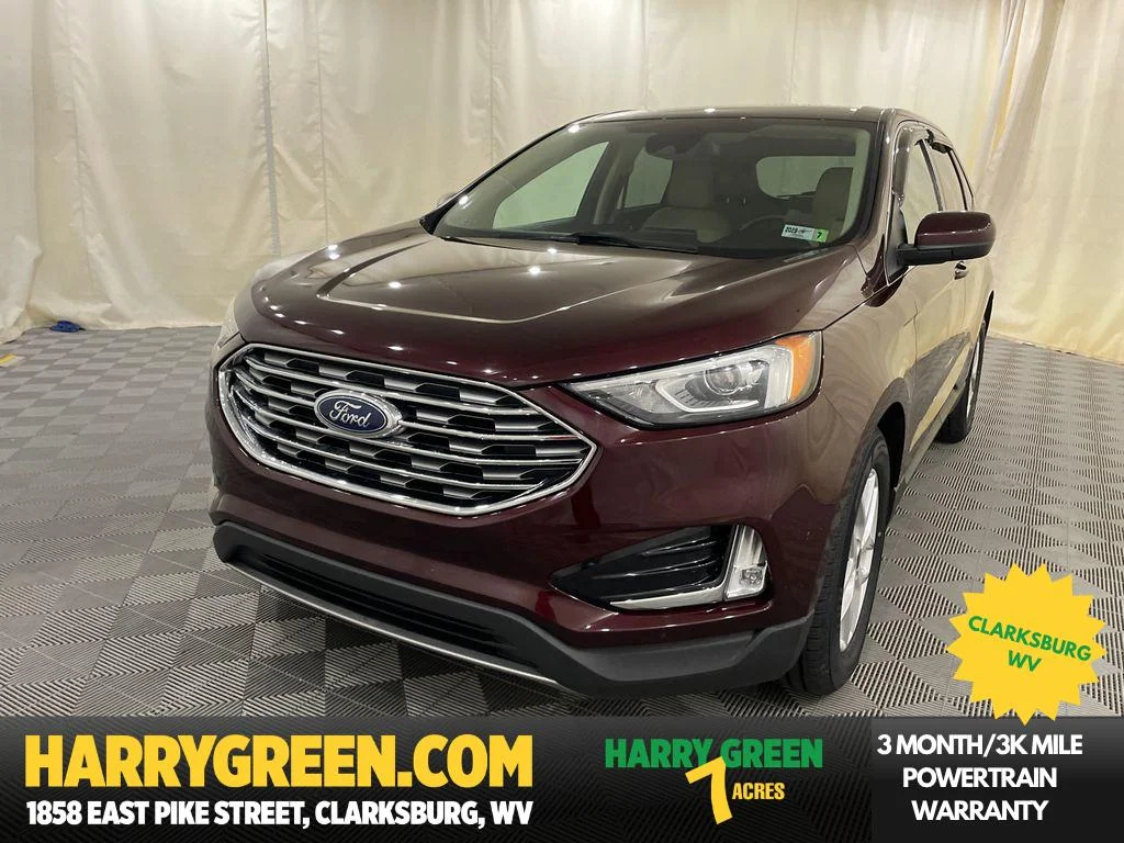 Used 2021 Burgundy Velvet Metallic Tinted Clearcoat Ford SEL image 1