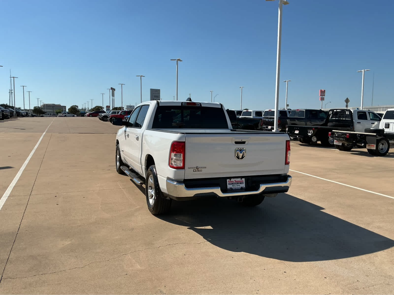 Used 2022 Bright White Clearcoat Ram Lone Star image 12
