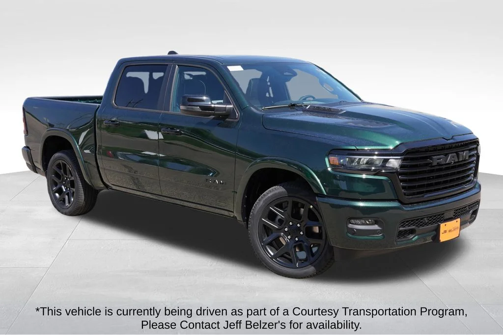 New 2027 Serrano-Green Metallic Exterior Paint RAM Laramie image 1