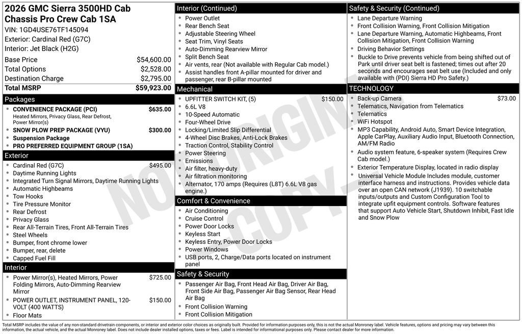 2026 GMC Sierra 3500HD Pro - Photo 40