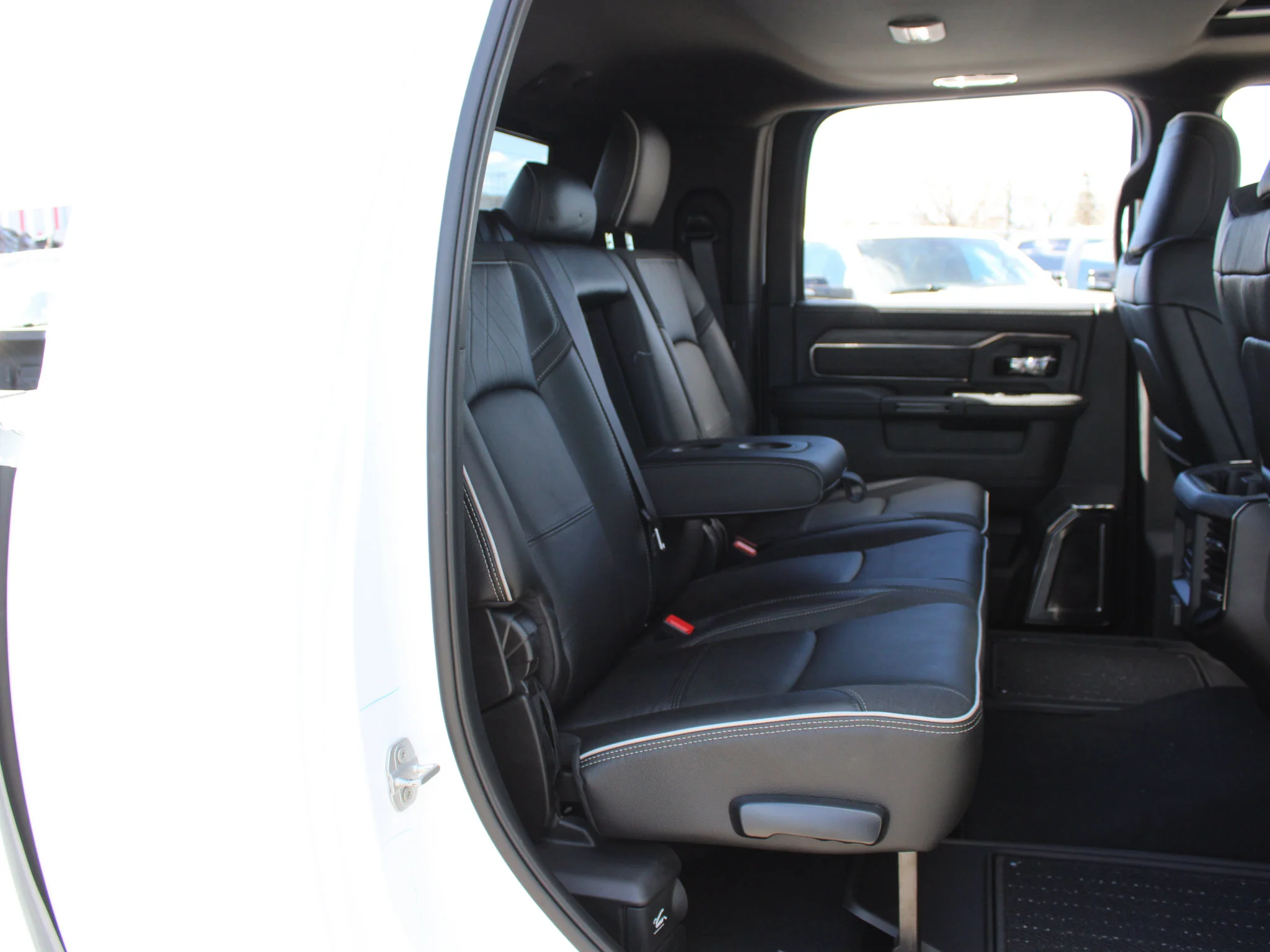 New 2026 White RAM Limited* Mega Cab, 2 Inch Lift, 35 Inch Tires, Fuel Wheels image 21