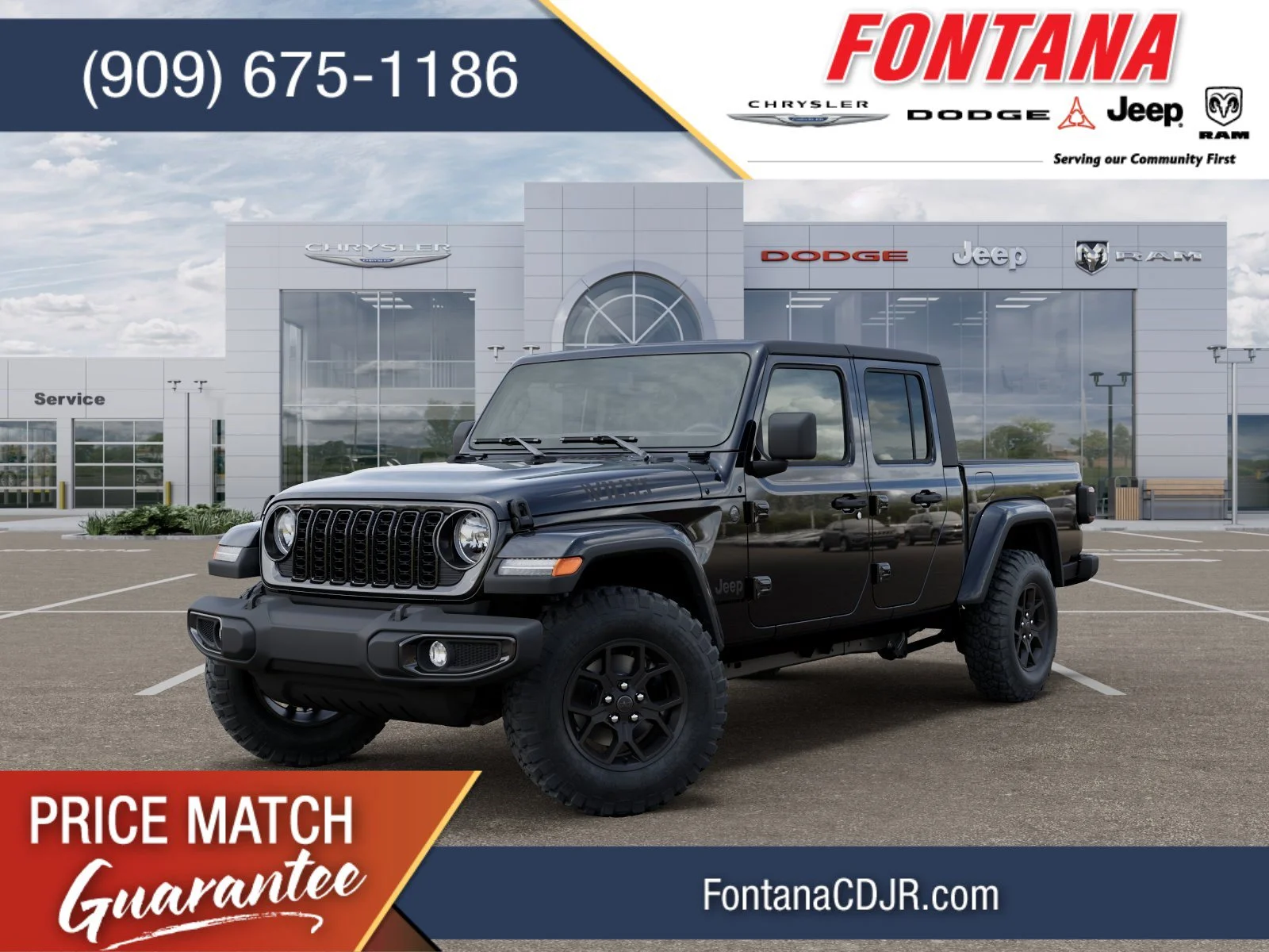 New 2026 Black Clear-Coat Exterior Paint Jeep Willys image 1
