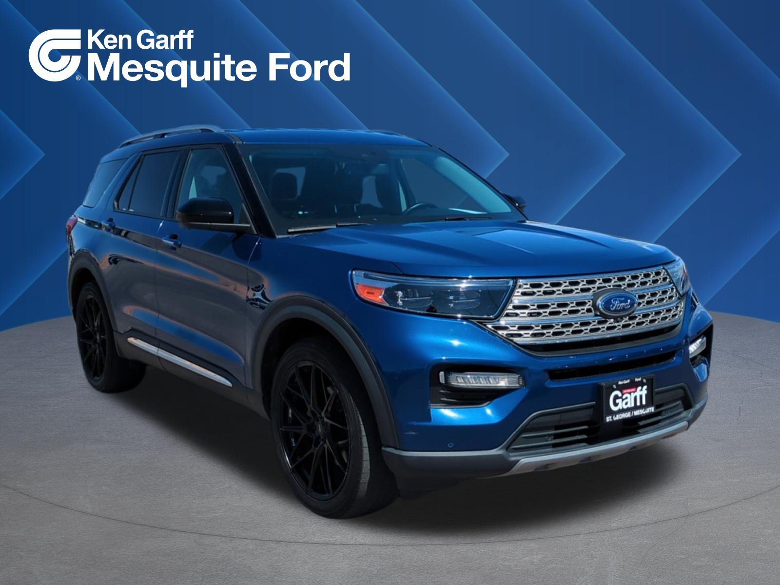 Used 2022 Blue Metallic Ford Limited image 1