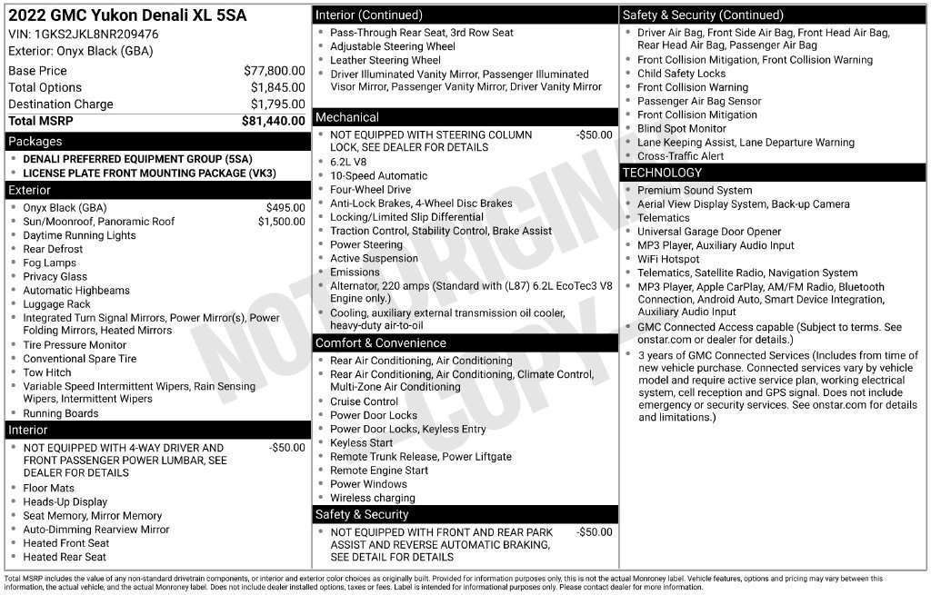 Used 2022 Black GMC Denali image 39