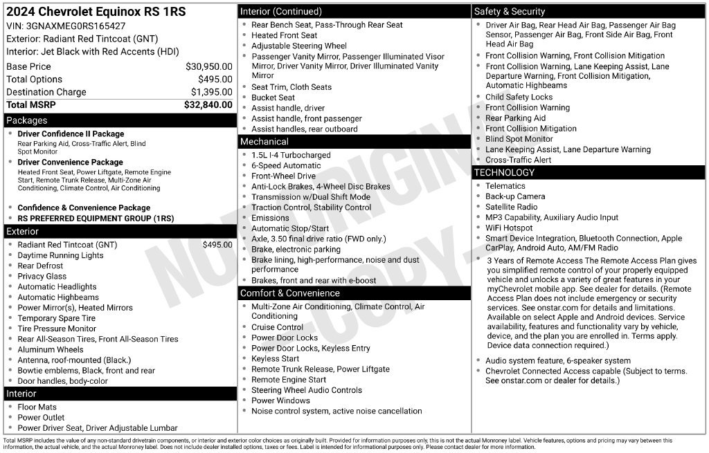 Used 2024 Red Chevrolet RS image 25