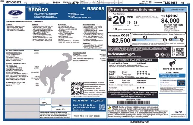 New 2026 Avalanche Gray Ford Outer Banks image 4
