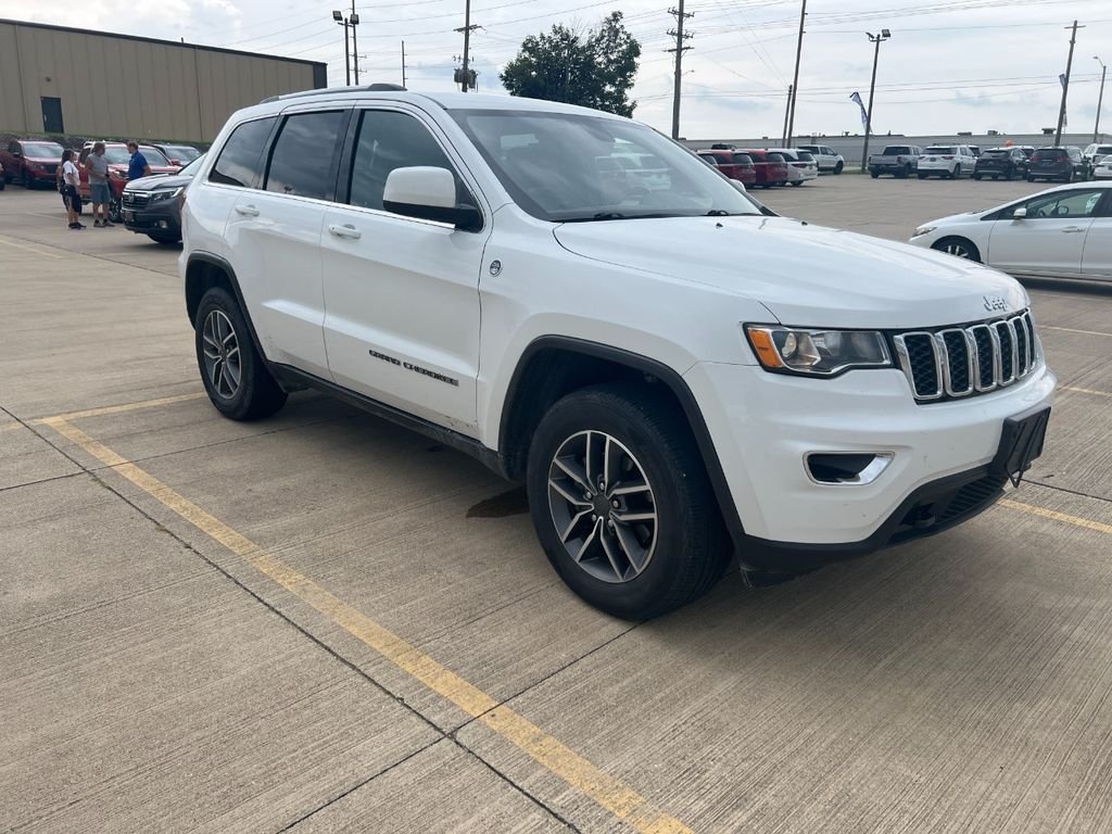 Used 2020 Bright White Clearcoat Jeep Laredo image 1