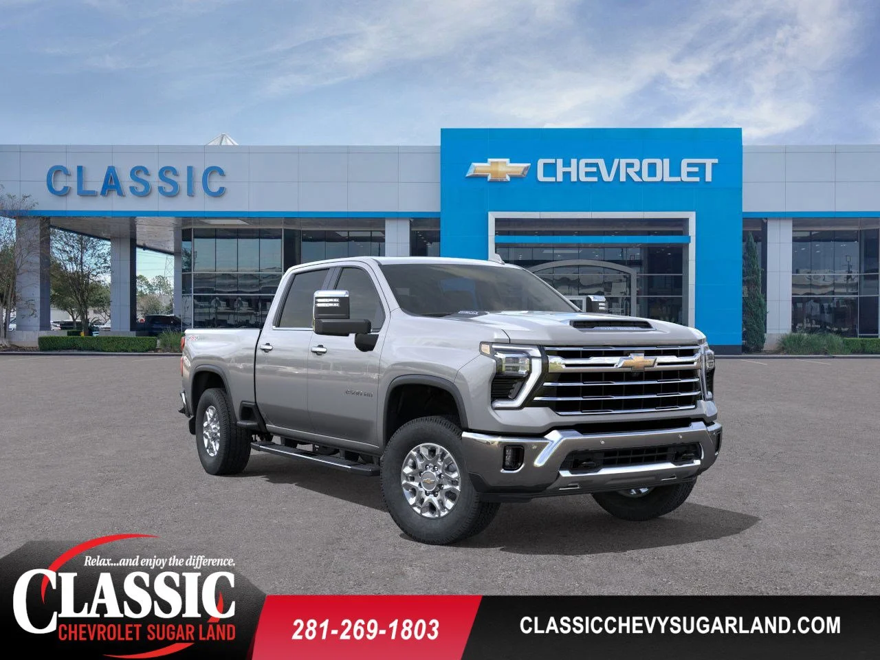 Sterling Gray Metallic 2026 Chevrolet Silverado 2500HD LTZ Crew Cab 4WD Pickup Truck Four-Wheel Drive