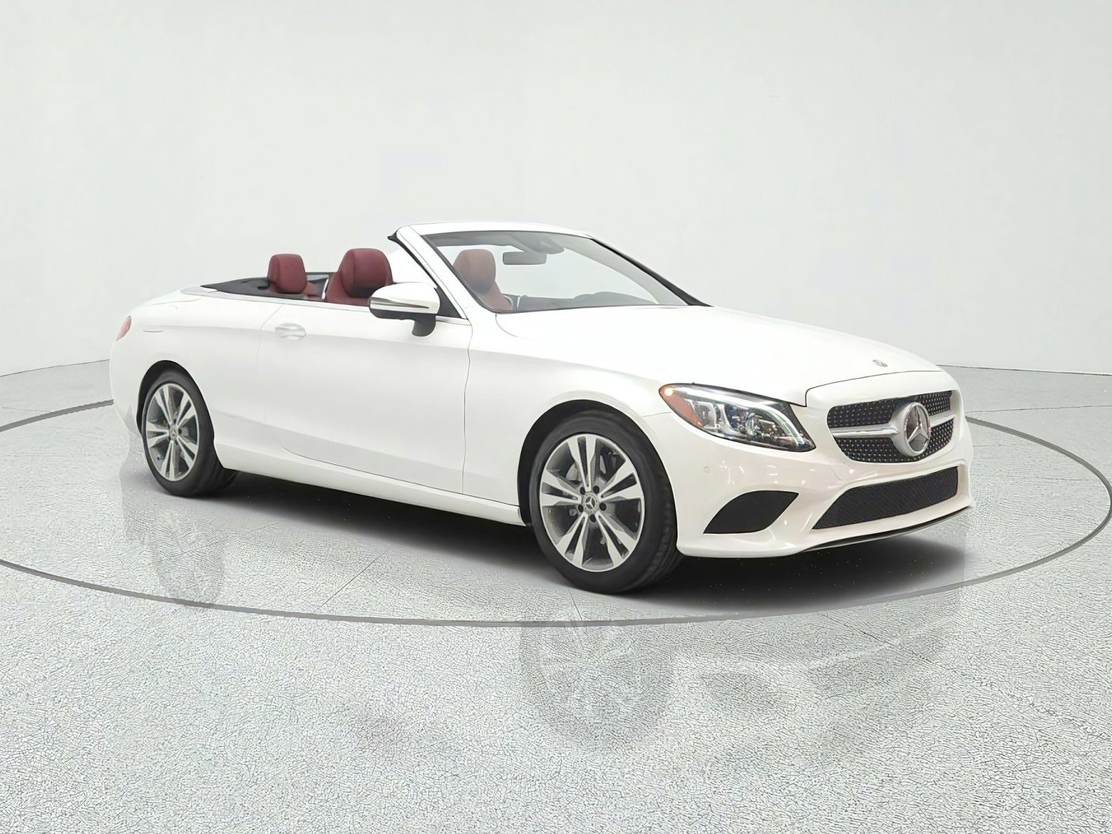 Certified Used 2021 designo Diamond White Metallic Mercedes-Benz C 300 4MATIC® Cabriolet image 3