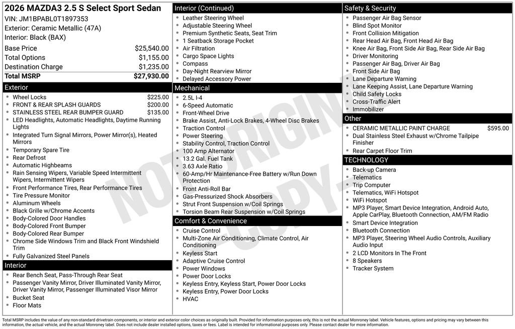 New 2026 Ceramic White Mazda 2.5 S Select Sport image 3