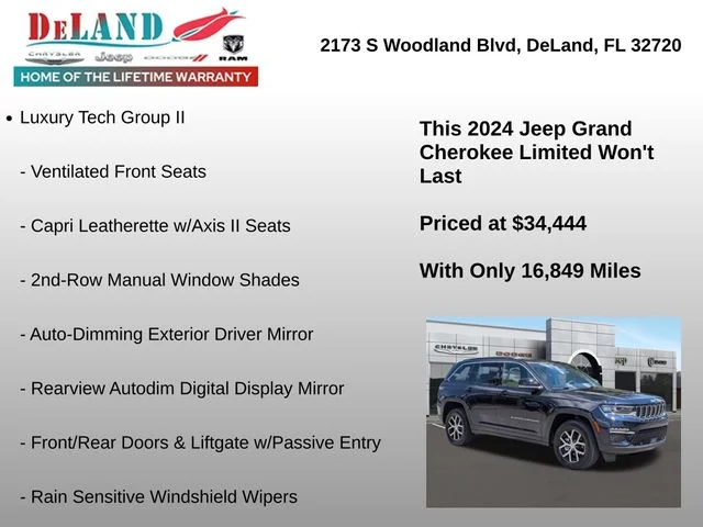 Used 2024 Black Jeep Limited image 6