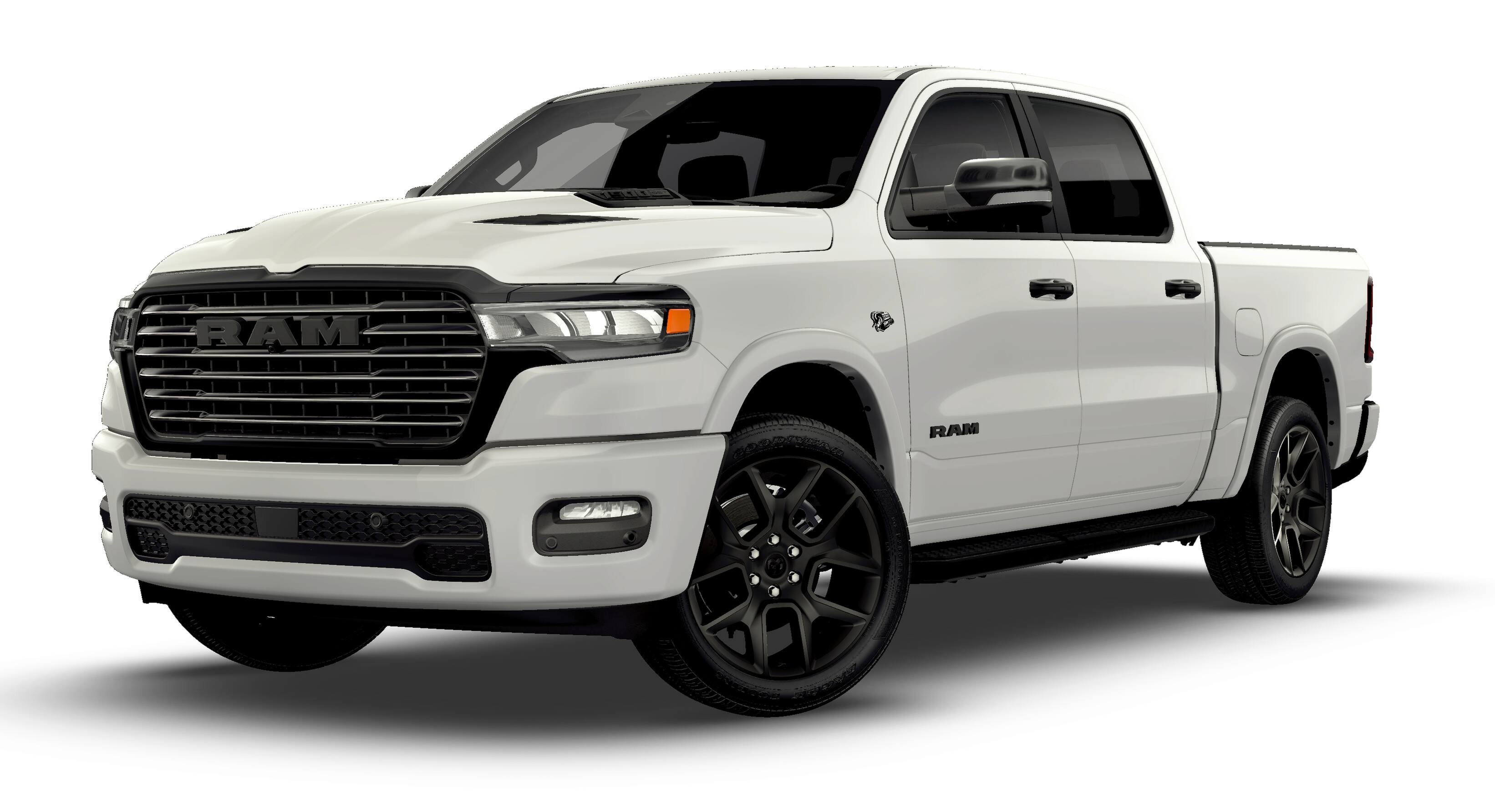 New 2026 Bright White Clear-Coat Exterior Paint RAM LARAMIE image 1