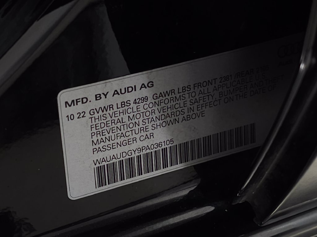 Used 2023 Black Audi 40 Premium image 31