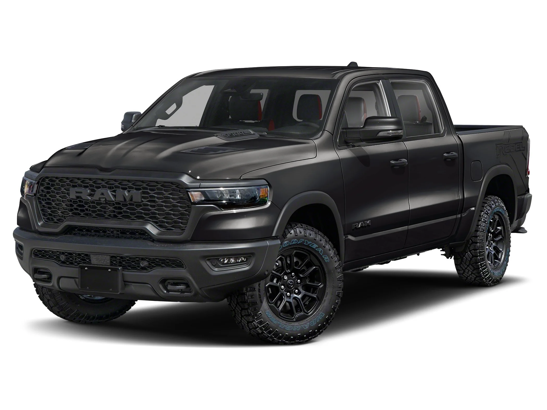 New 2027 Diamond Black Crystal Pearl-Coat  Paint Ram REBEL CREW CAB 4X4 image 1
